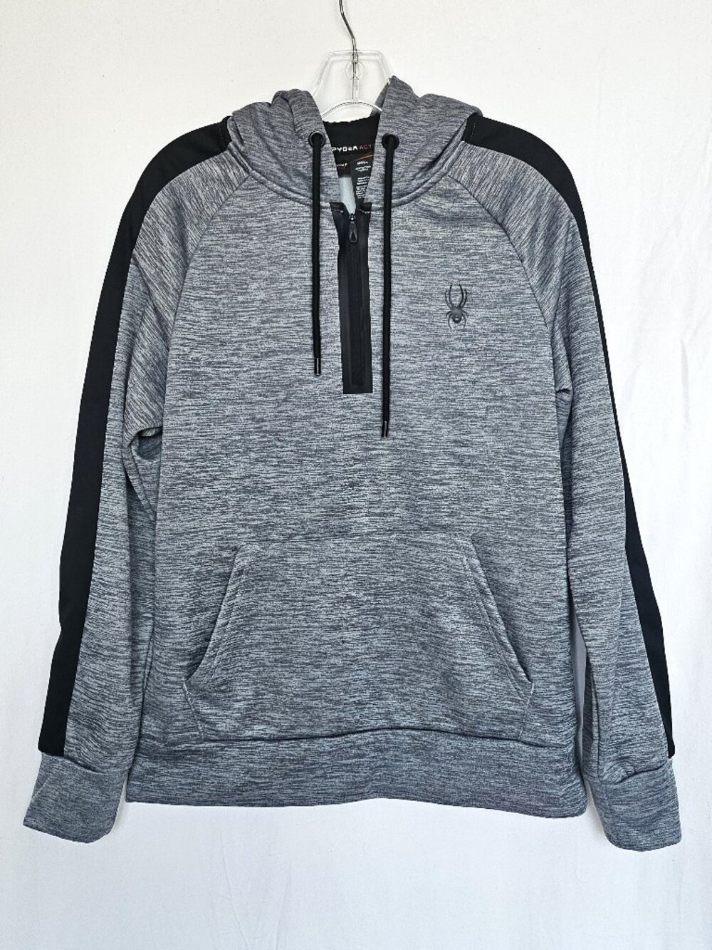 Spyder | ProWeb Performance Half Zip Hoodie | Gray Black | Men's S